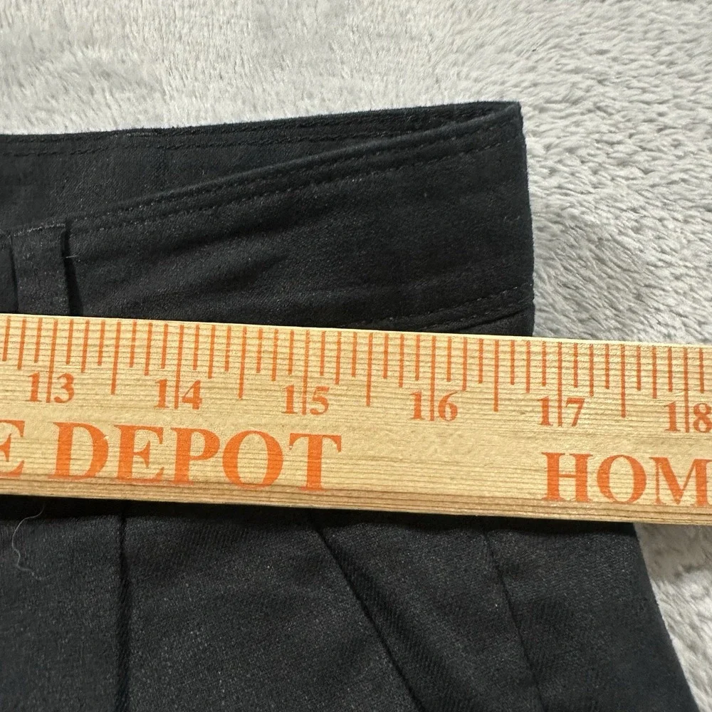 Banana Republic Dress Pants Women 12 Flare Leg Black Y2K Formal Vtg Linen Blend